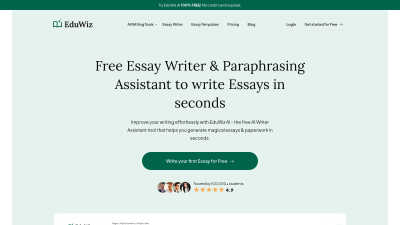 EduWiz.AI - AI Tool, SaaS, or Software for AI Assistants
