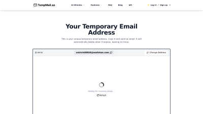 TempMail.so - AI Tool, SaaS, or Software for E-commerce