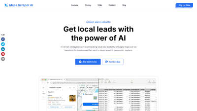 Maps Scraper AI - AI Tool, SaaS, or Software for AI Assistants