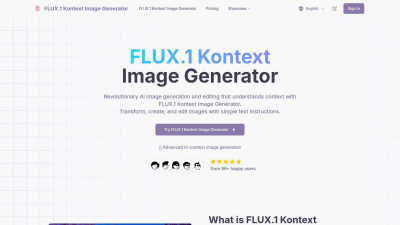 FLUX.1 Kontext Image Generator - AI Tool, SaaS, or Software for Content Creation