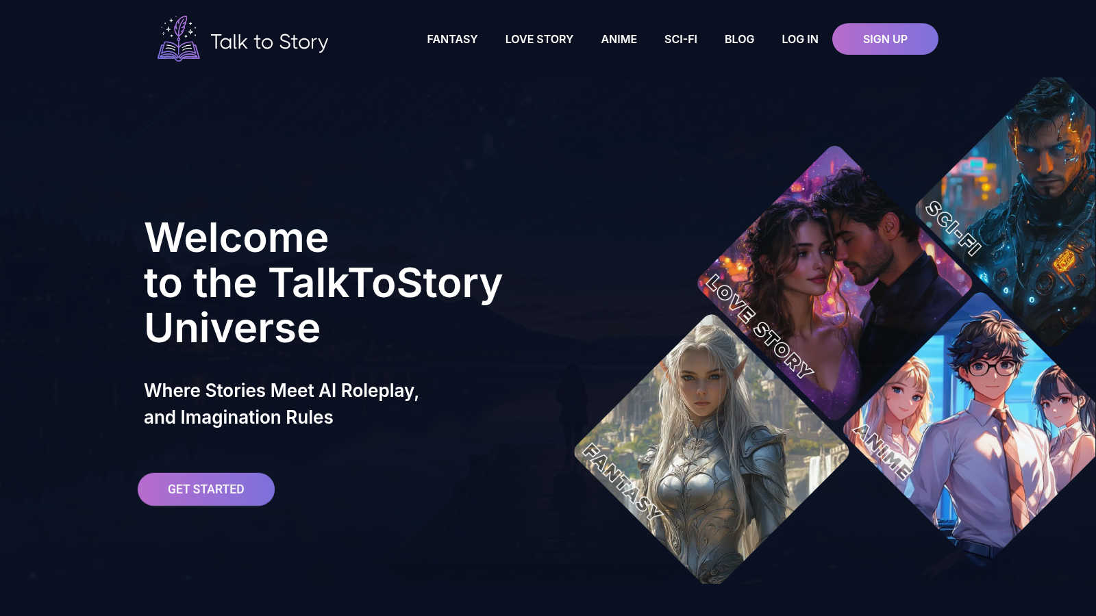 TalkToStory AI  AI tool interface and features