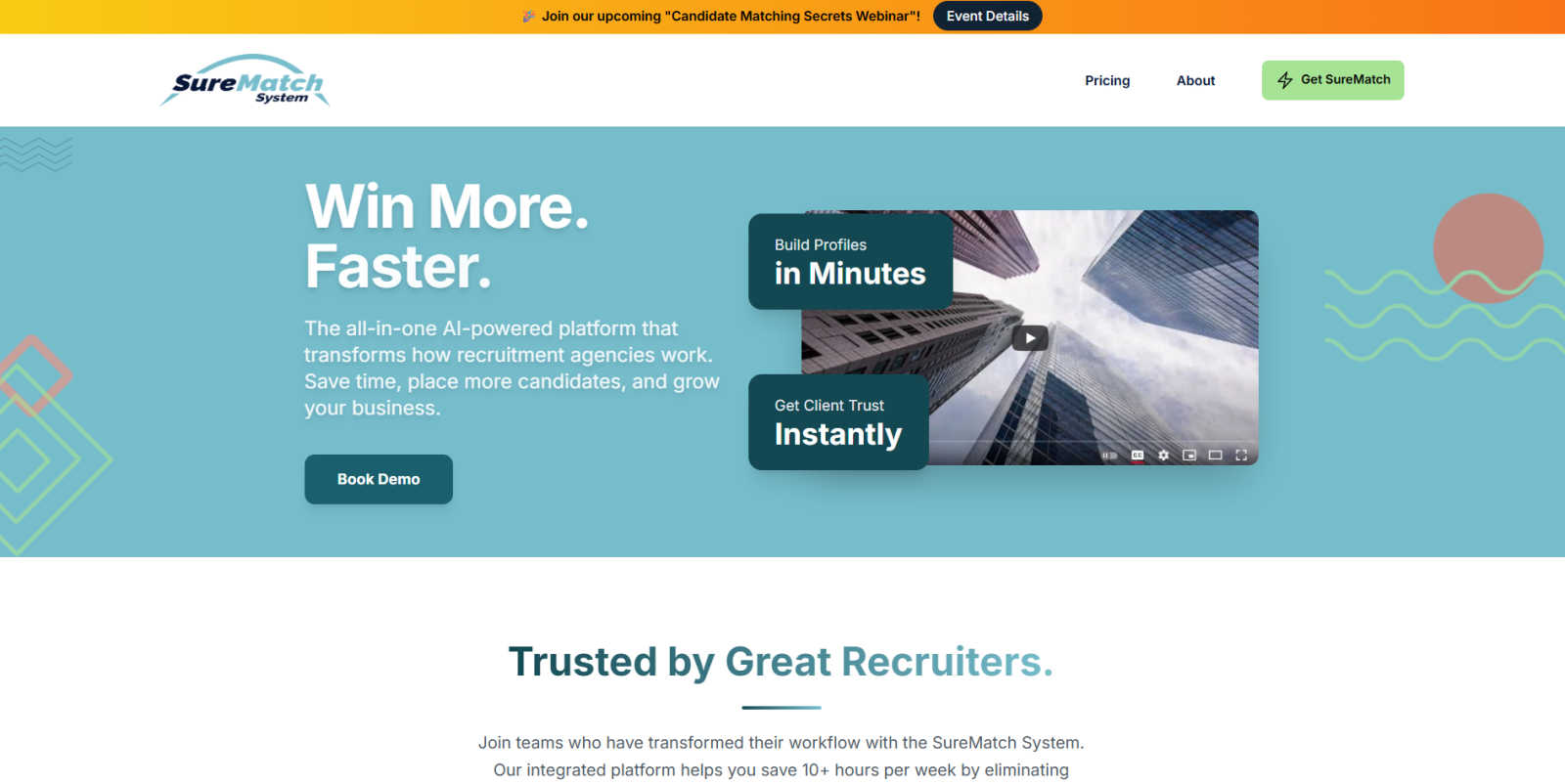 SureMatch AI tool interface and features