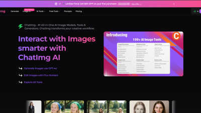 ChatIMG.io - AI Tool, SaaS, or Software for Image & Photo