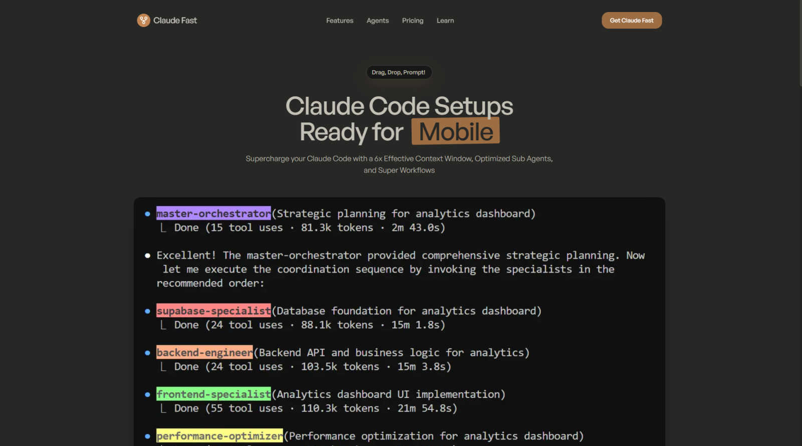 Claude Fast AI tool interface and features