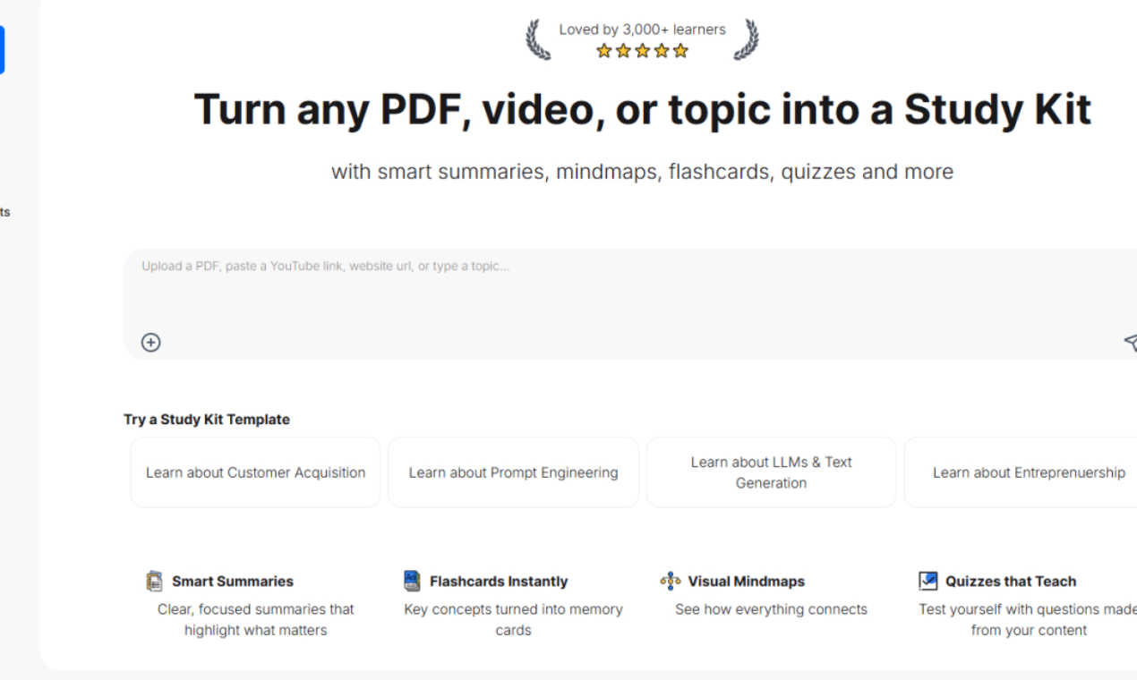StudyPal AI tool interface and features