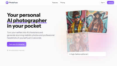 PhotoFuse - AI Tool, SaaS, or Software for Image & Photo