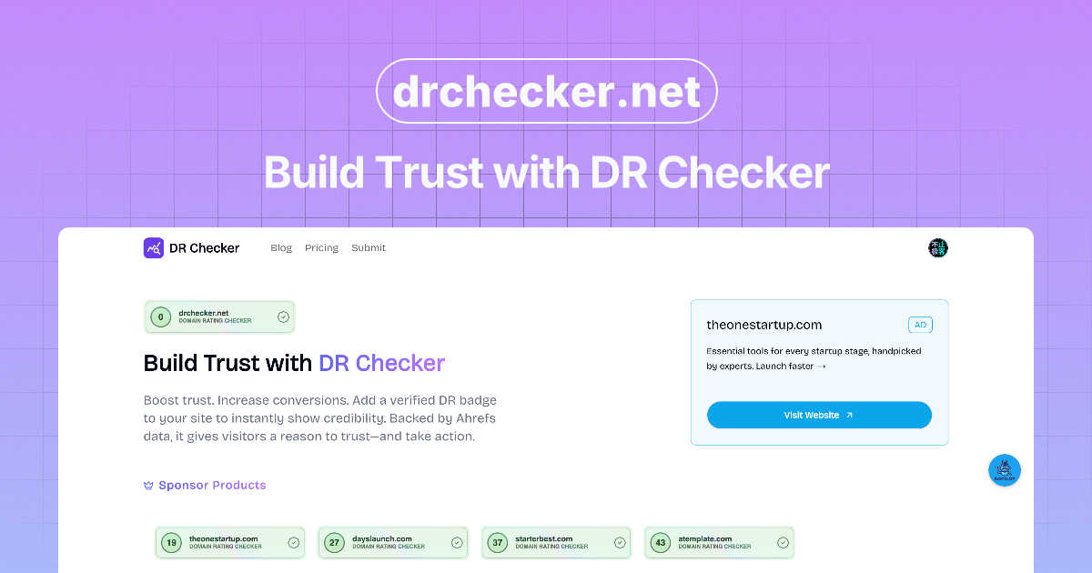 DR Checker AI tool interface and features