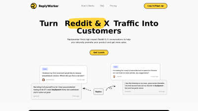 ReplyWorker - AI Tool, SaaS, or Software for AI Assistants