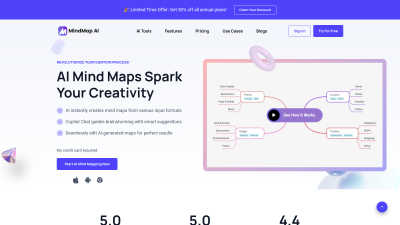 MindMap AI - AI Tool, SaaS, or Software for AI Assistants