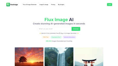 Flux Image AI - AI Tool, SaaS, or Software for Generative Art