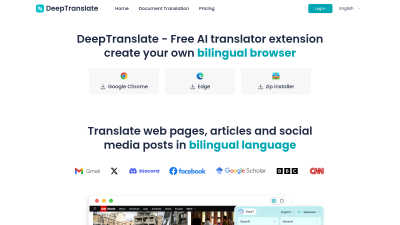 DeepTranslate - AI Tool, SaaS, or Software for Accessibility