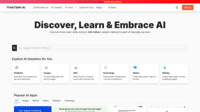ThatsMyAI - AI Tool, SaaS, or Software for AI Assistants