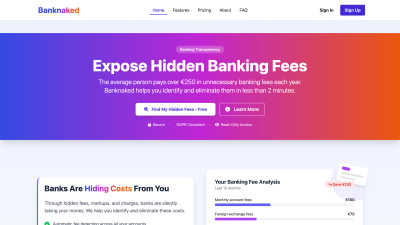 Banknaked - AI Tool, SaaS, or Software for Business & Finance