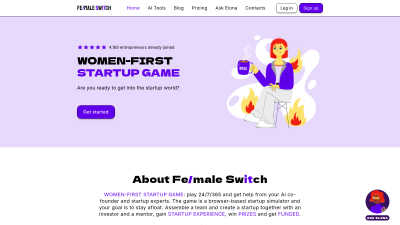 Fe/male Switch Startup Game - AI Tool, SaaS, or Software for Coaching