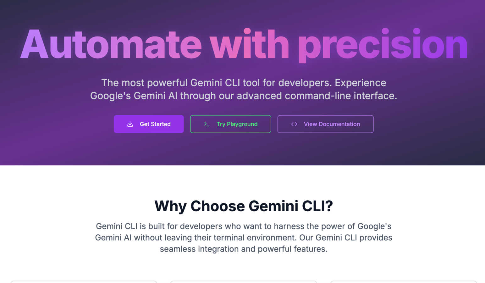 Gemini CLI AI tool interface and features