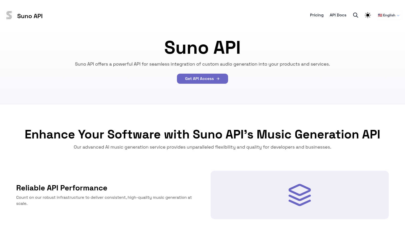 Suno API AI tool interface and features