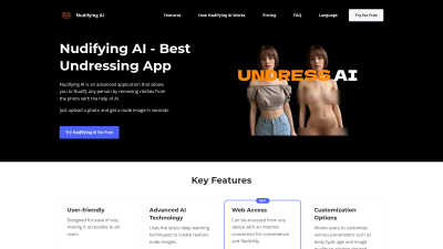 Nudifying AI - AI Tool, SaaS, or Software for AI Assistants