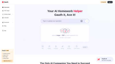 Gauth - AI Tool, SaaS, or Software for AI Assistants