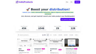 Indie Products - AI Tool, SaaS, or Software for Business & Finance