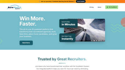 SureMatch - AI Tool, SaaS, or Software for HR & Recruiting