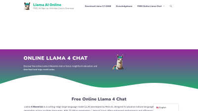 Llama AI Online - AI Tool, SaaS, or Software for Chatbots
