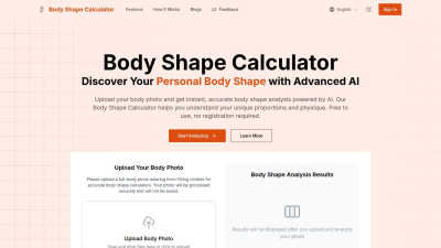 Body Shape Calculator - AI Tool, SaaS, or Software for AI Assistants