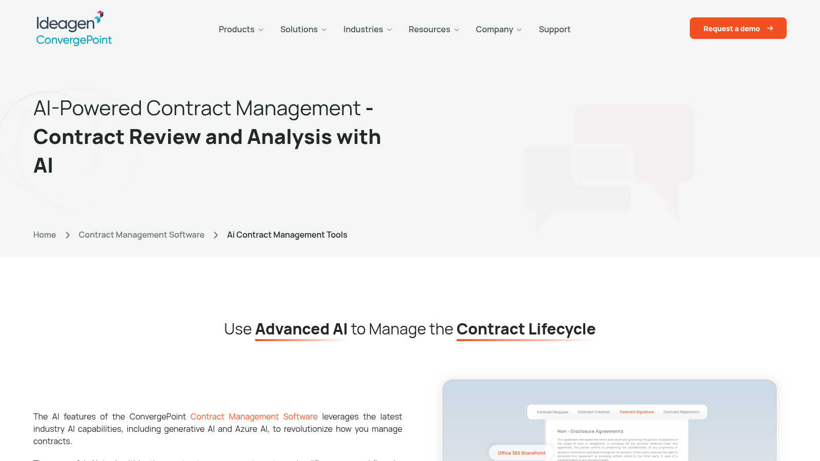 ConvergePoint AI tool interface and features