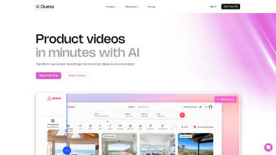 Clueso - AI Tool, SaaS, or Software for Content Creation