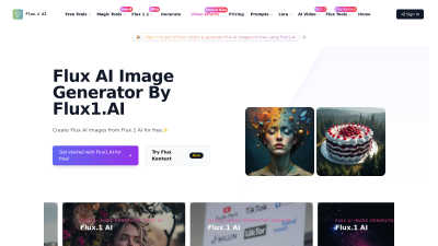 Flux AI - AI Tool, SaaS, or Software for Content Creation
