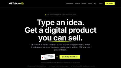 GETebook.ai - AI Tool, SaaS, or Software for Business & Finance