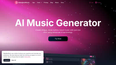 MakeBestMusic - AI Tool, SaaS, or Software for Audio & Music