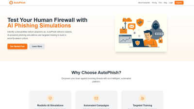 AutoPhish - AI Tool, SaaS, or Software for Productivity & Management