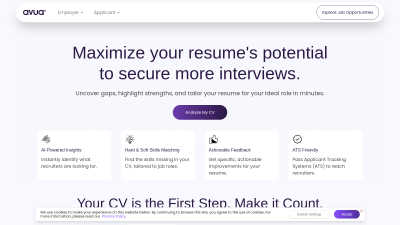 avua - AI Tool, SaaS, or Software for Career & Jobs