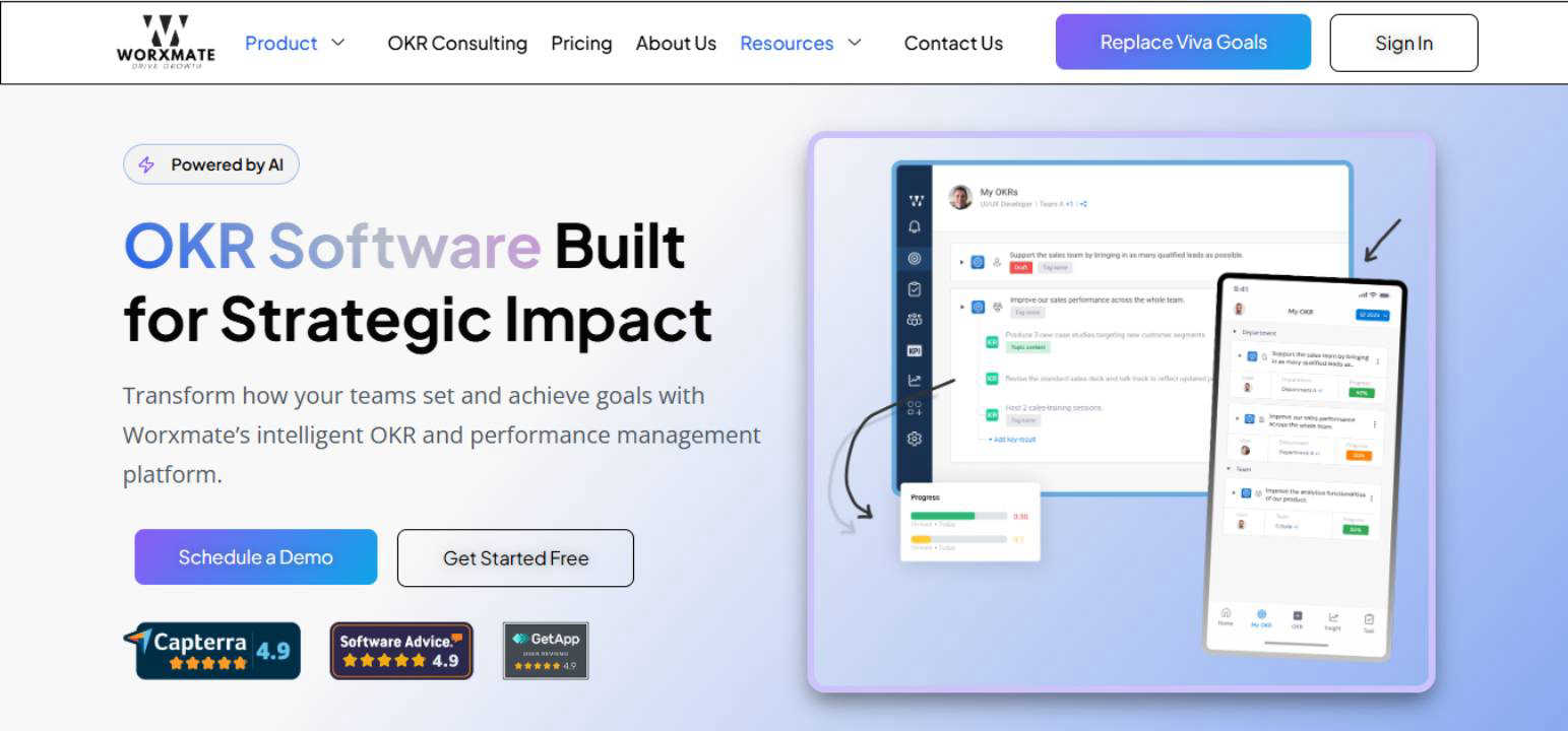 Worxmate.ai AI tool interface and features