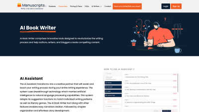 Manuscripts.ai - AI Tool, SaaS, or Software for AI Assistants