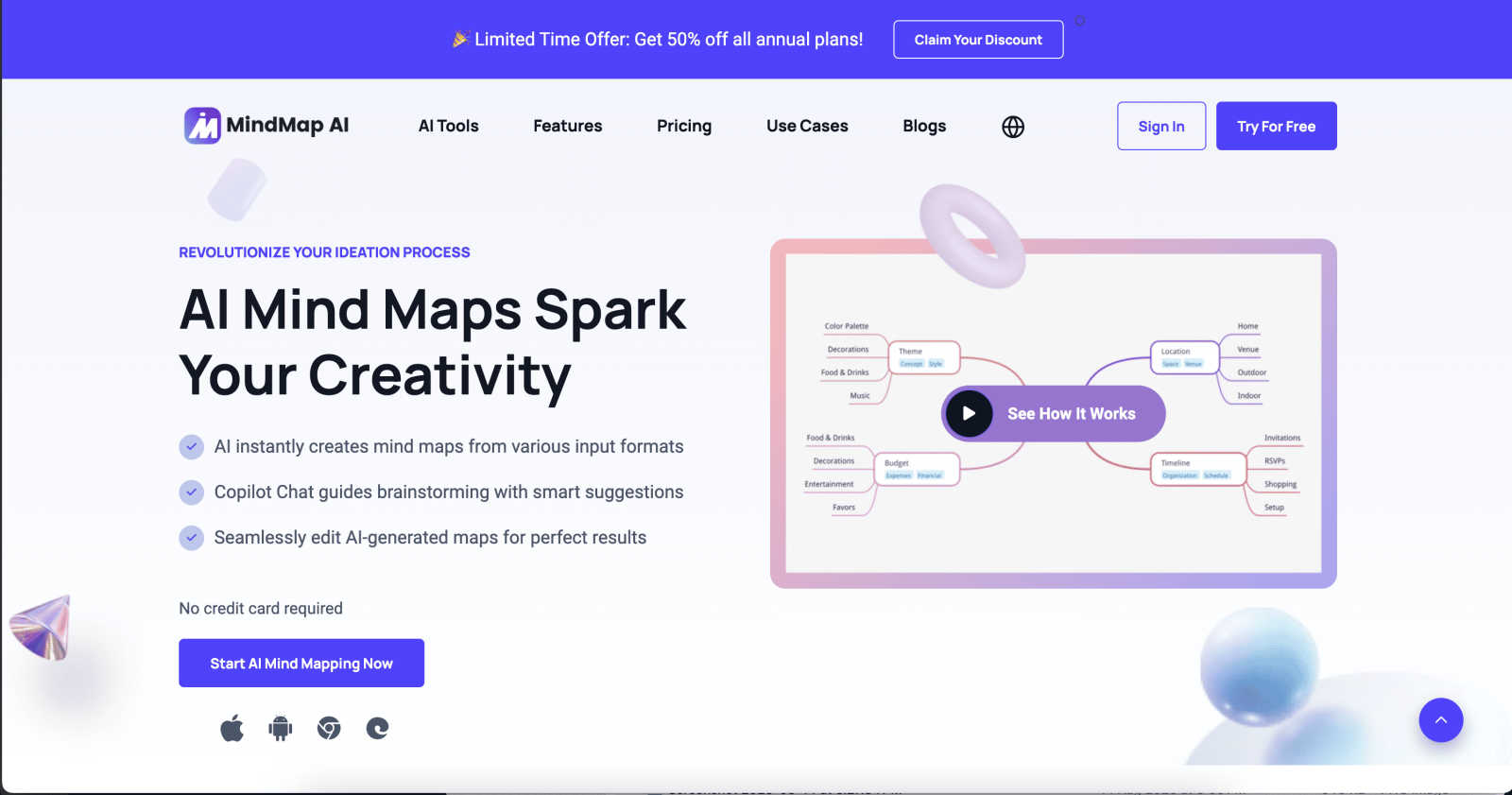 MindMap AI AI tool interface and features