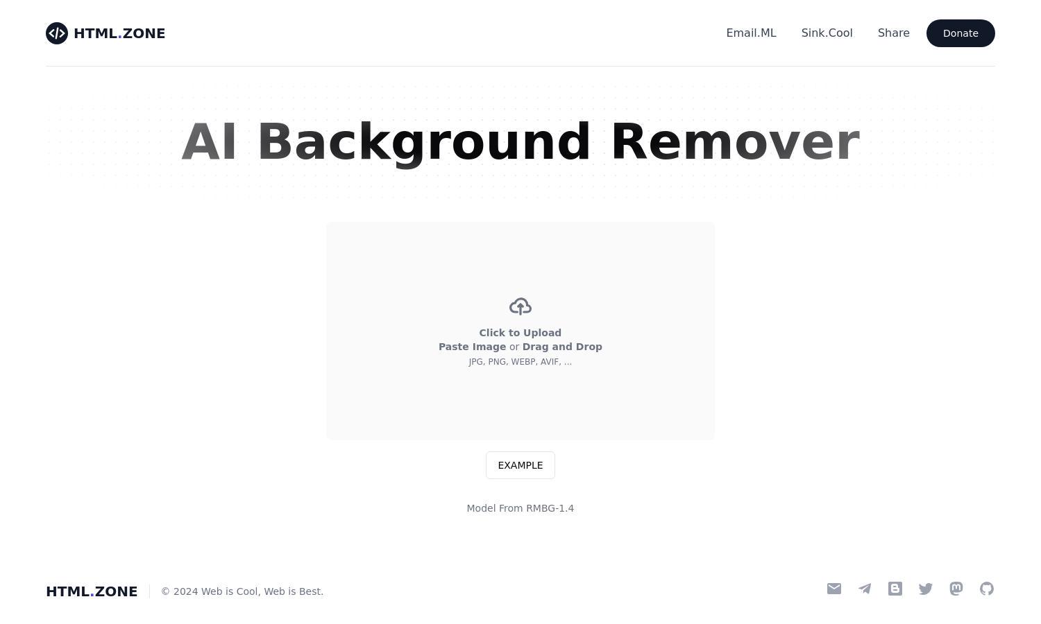 AI Background Remover Website