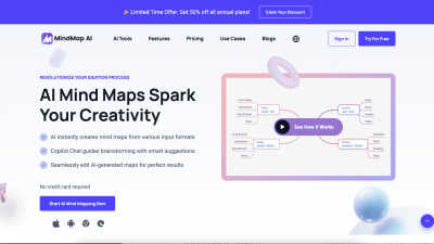 MindMap AI - AI Tool, SaaS, or Software for Productivity & Management