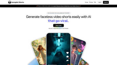 Autopilot Shorts - AI Tool, SaaS, or Software for Content Creation