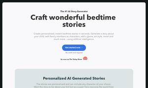 Bedtimestory.ai Website