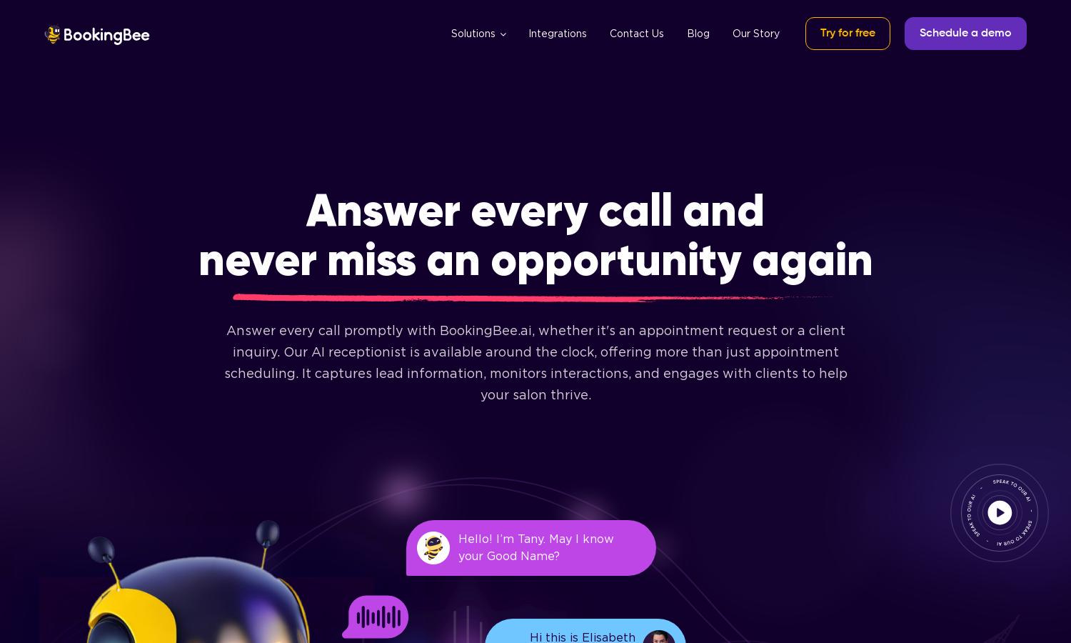 BookingBee.ai Website