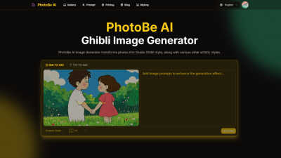PhotoBe - AI Tool, SaaS, or Software for Image & Photo