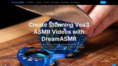 DreamASMR - AI Tool, SaaS, or Software for AI Assistants