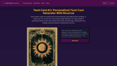 Tarot Card Art - AI Tool, SaaS, or Software for Generative Art