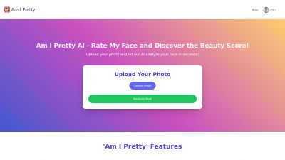 Am I Pretty AI - AI Tool, SaaS, or Software for Image & Photo