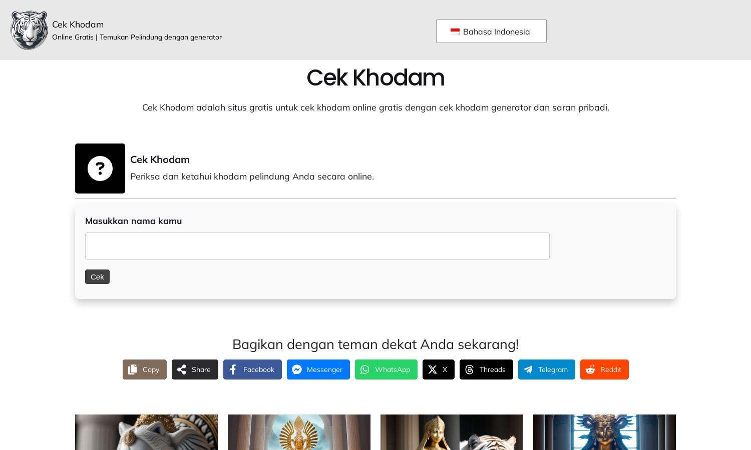 Cek Khodam Website