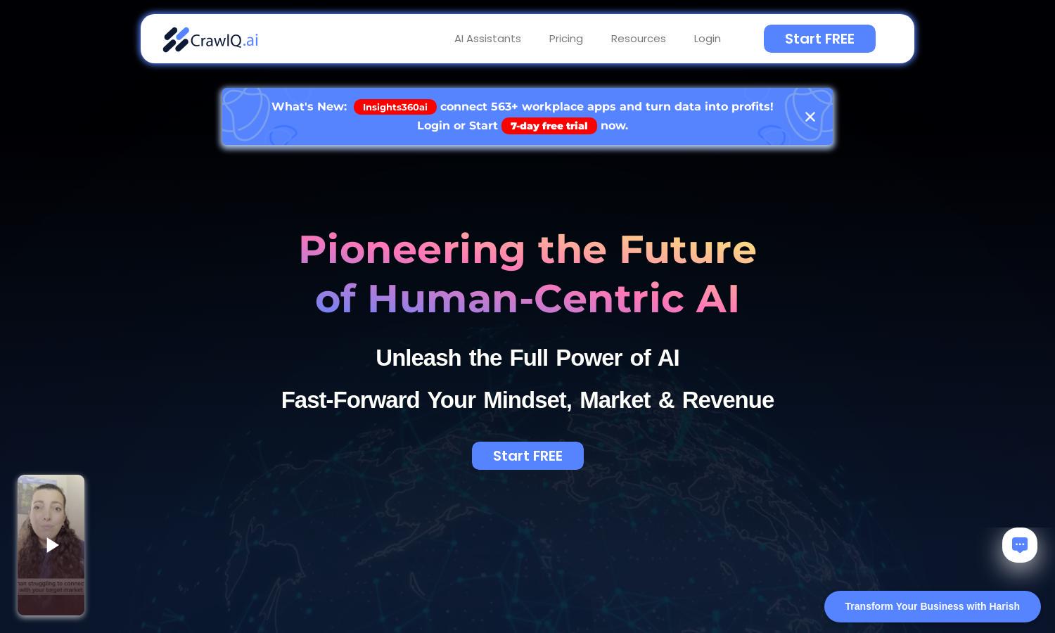 CrawlQ AI Website