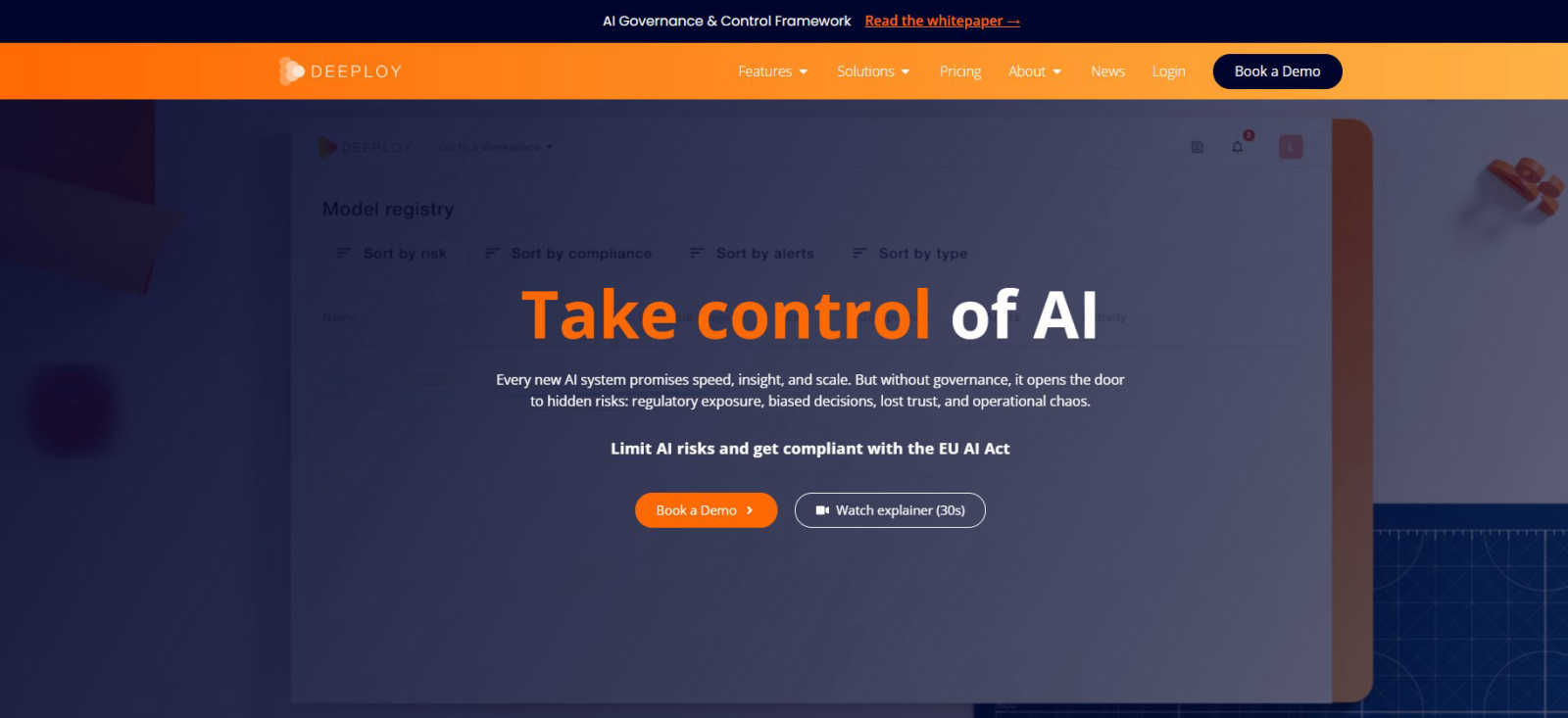 Deeploy AI tool interface and features