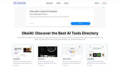 OkeiAI - AI Tool, SaaS, or Software for Content Creation