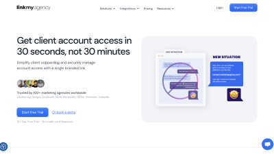 LinkMyAgency - AI Tool, SaaS, or Software for Marketing